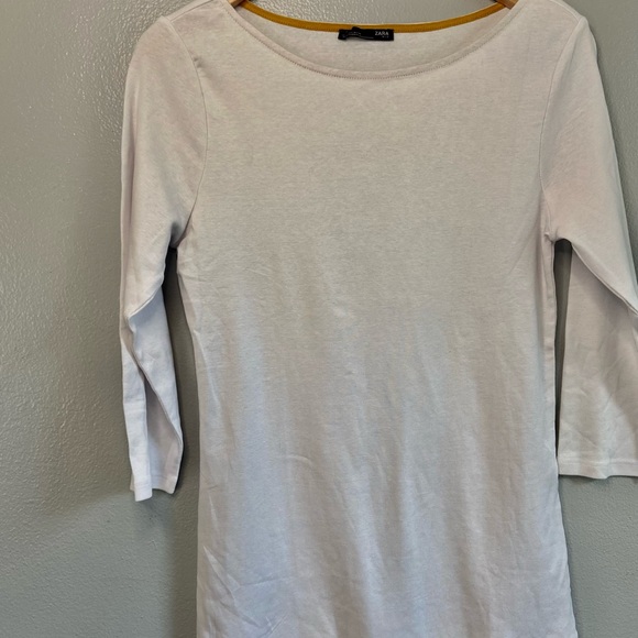 Zara Cream 3/4 Sleeve Blouse - Picture 1 of 3